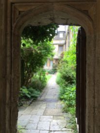 Looking into Corpus Christi College, Oxford